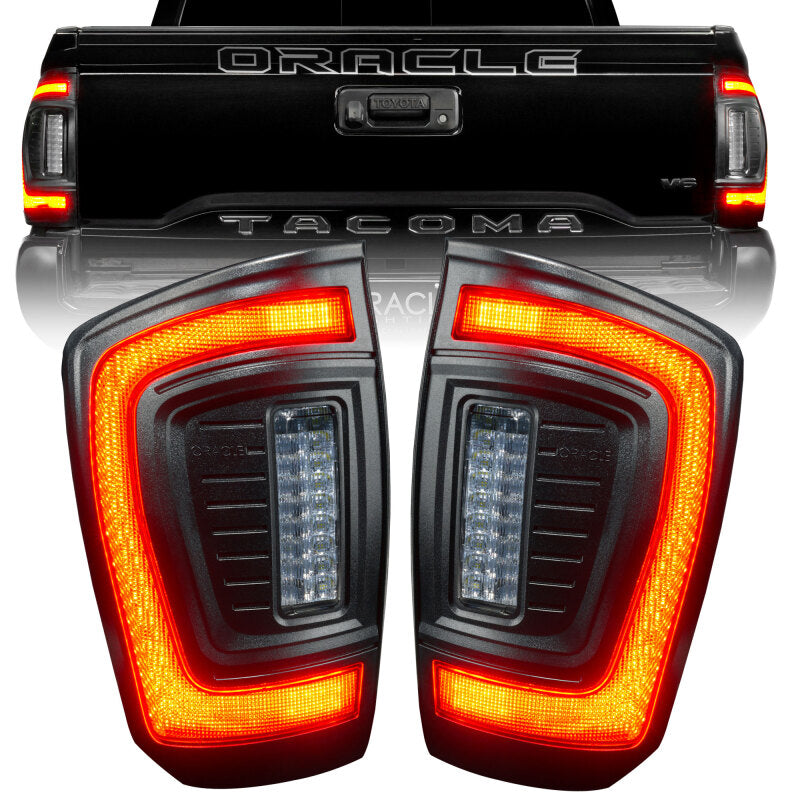 Oracle Lighting 2016-2023 Gen 3 Toyota Tacoma Flush Style LED Tail Lights SEE WARRANTY - ORACLE Lighting ORL5911-504