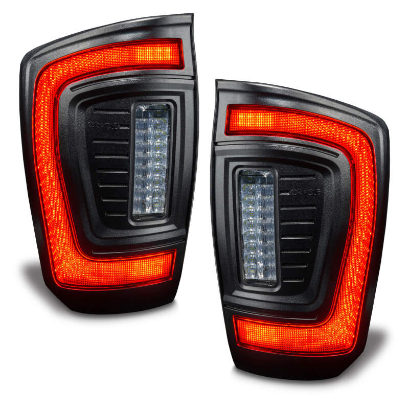 Oracle Lighting 2016-2023 Gen 3 Toyota Tacoma Flush Style LED Tail Lights SEE WARRANTY - ORACLE Lighting ORL5911-504