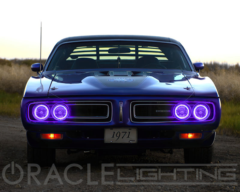 Oracle Pre-Installed Lights 5.75 IN. Sealed Beam - ColorSHIFT Halo - ORACLE Lighting ORL6904-333