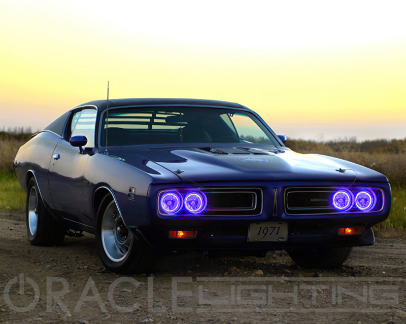 Oracle Pre-Installed Lights 5.75 IN. Sealed Beam - ColorSHIFT Halo - ORACLE Lighting ORL6904-333