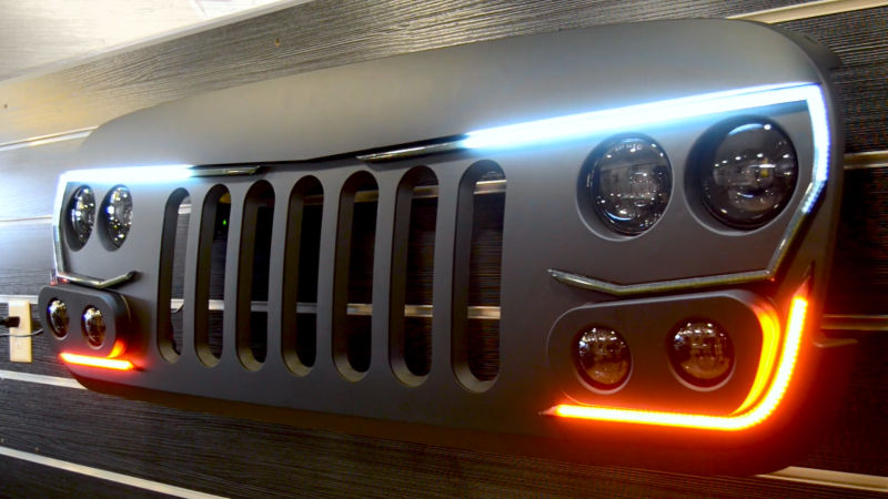 Oracle VECTOR Jeep Wrangler JK Grille Display - ORACLE Lighting ORL8074-504