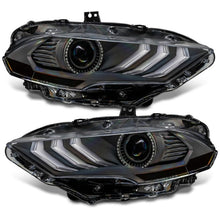 Load image into Gallery viewer, Oracle Lighting 18-23 Ford Mustang Dynamic ColorSHIFT LED Headlights - Black Series - ORACLE Lighting ORL8204-332