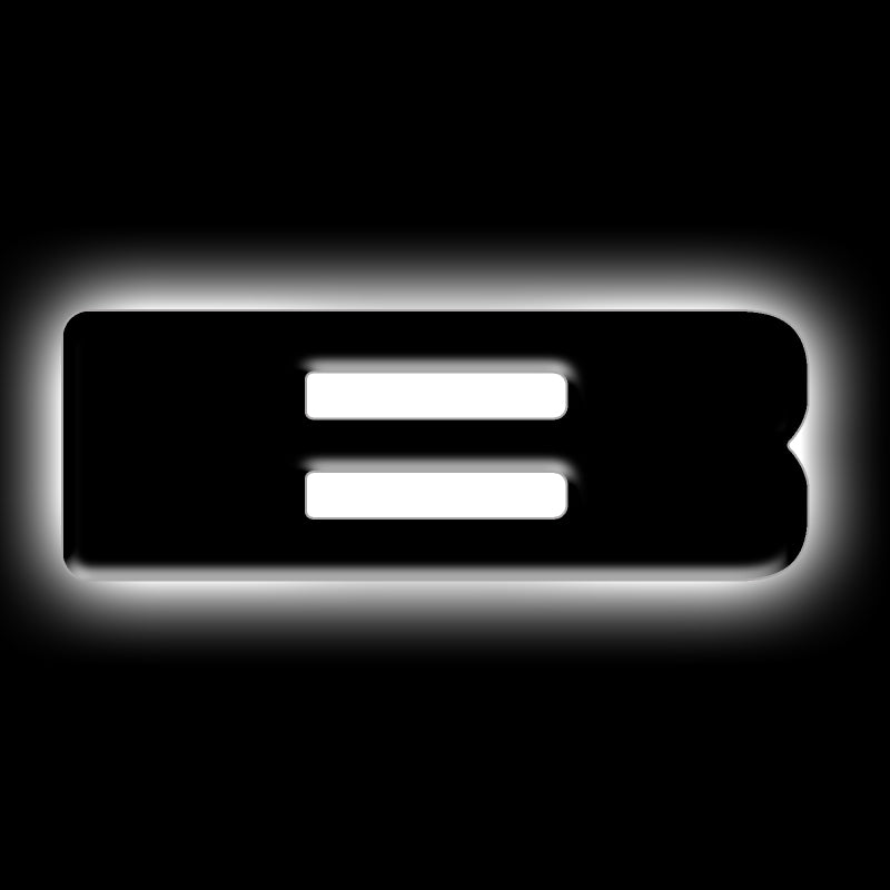 ORACLE Lighting Universal Illuminated LED Letter Badges - Matte Black Surface Finish - B - Black Ops Auto Works