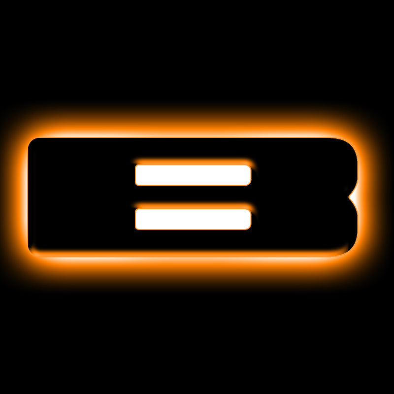 ORACLE Lighting Universal Illuminated LED Letter Badges - Matte Black Surface Finish - B - Black Ops Auto Works