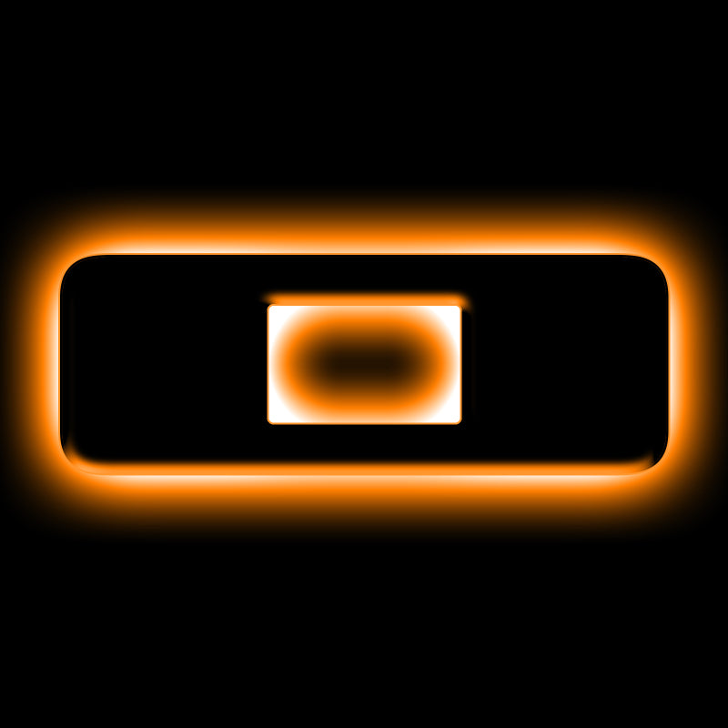 ORACLE Lighting Universal Illuminated LED Letter Badges - Matte Black Surface Finish - O - Black Ops Auto Works