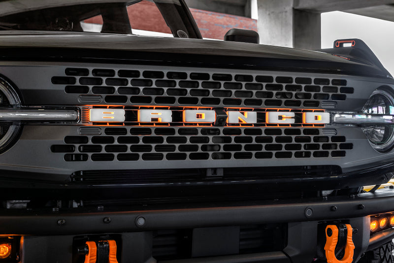ORACLE Lighting Universal Illuminated LED Letter Badges - Matte White Surface Finish - B - Black Ops Auto Works