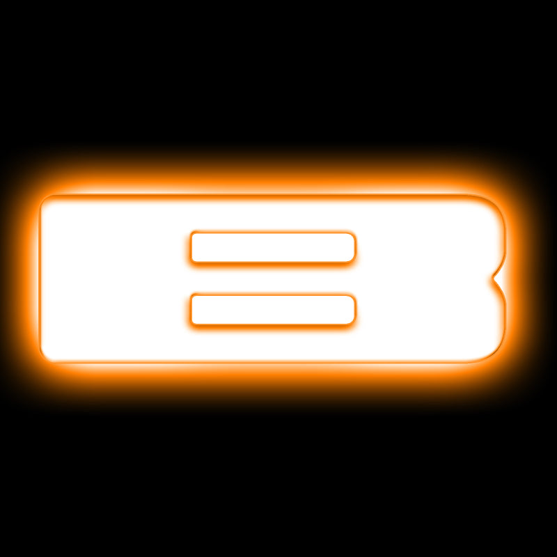 ORACLE Lighting Universal Illuminated LED Letter Badges - Matte White Surface Finish - B - Black Ops Auto Works