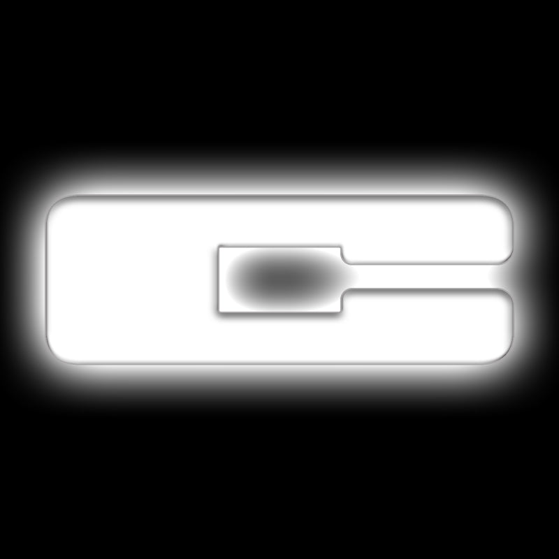 ORACLE Lighting Universal Illuminated LED Letter Badges - Matte White Surface Finish - C - Black Ops Auto Works