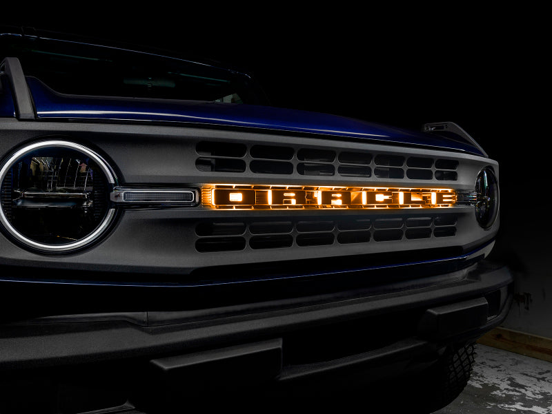 ORACLE Lighting Universal Illuminated LED Letter Badges - Matte White Surface Finish - R - Black Ops Auto Works