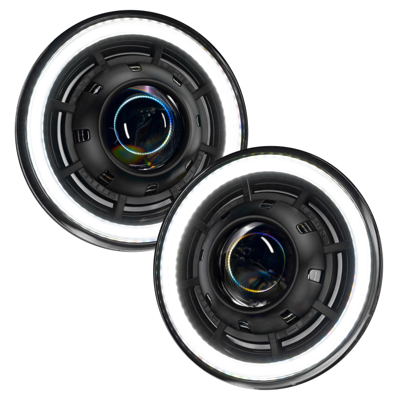 Oracle Oculus 7in Bi-LED Projector Headlights for Jeep Wrangler JK - 6000K - Black Ops Auto Works