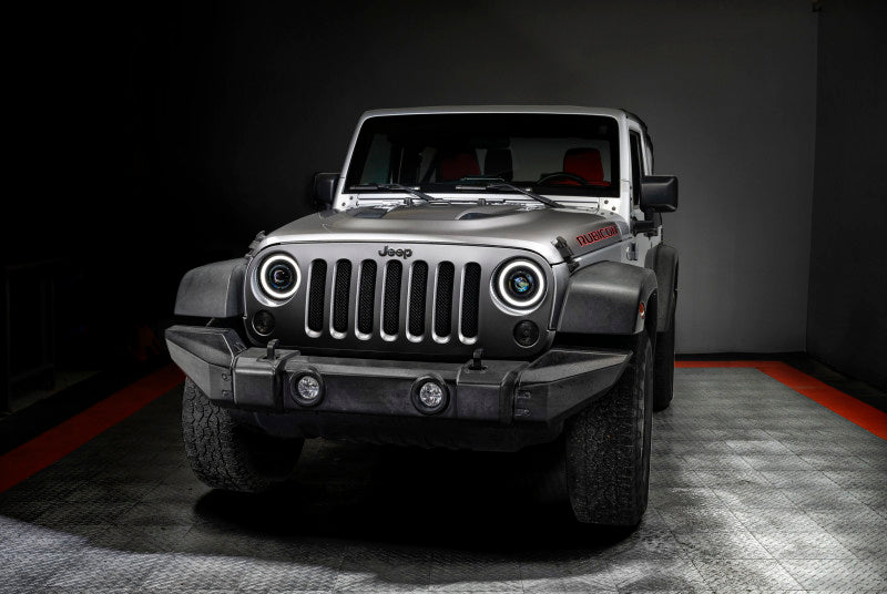 Oracle Oculus 7in Bi-LED Projector Headlights for Jeep Wrangler JK - 6000K - Black Ops Auto Works