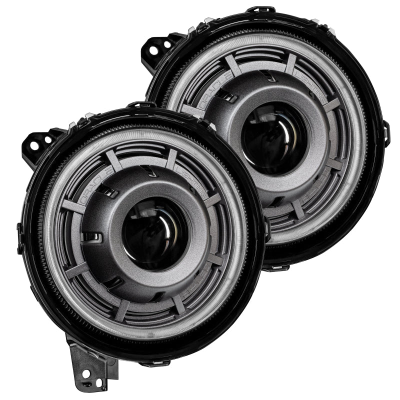 Oracle Oculus Bi-LED Projector Headlights for Jeep JL/Gladiator JT - Graphite Metallic - 5500K - Black Ops Auto Works
