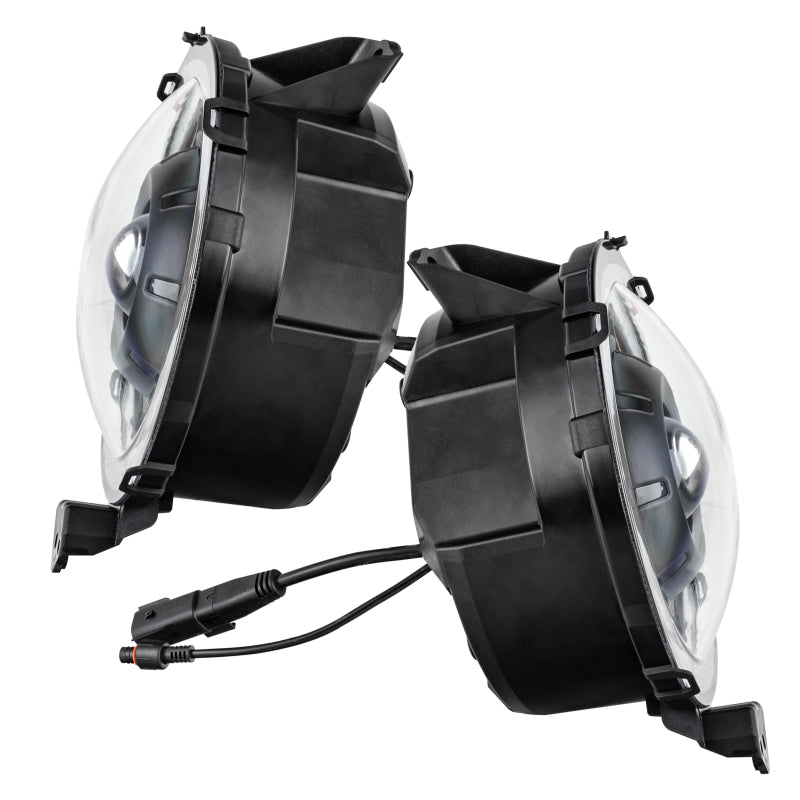 Oracle Oculus Bi-LED Projector Headlights for Jeep JL/Gladiator JT - Satin Silver - 5500K - Black Ops Auto Works
