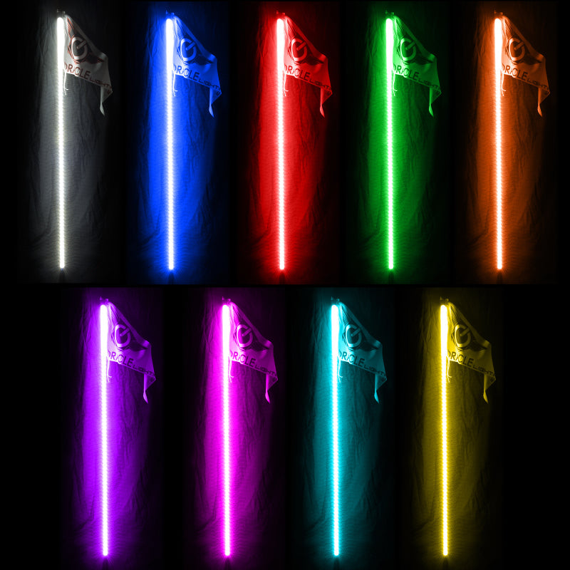 Oracle Off-Road 6ft LED Whip - ColorSHIFT - Black Ops Auto Works