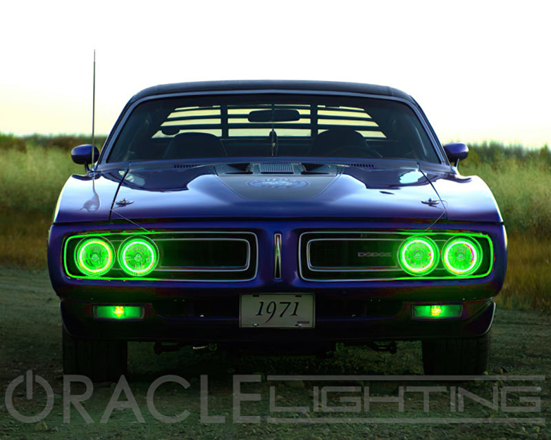 Oracle Pre-Installed Lights 5.75 IN. Sealed Beam - ColorSHIFT Halo-Headlights-ORACLE Lighting-810030390688-