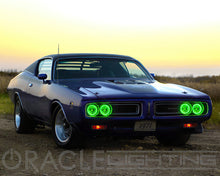 Load image into Gallery viewer, Oracle Pre-Installed Lights 5.75 IN. Sealed Beam - Green Halo-Headlights-ORACLE Lighting-810030390657-