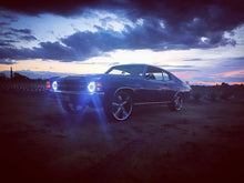 Load image into Gallery viewer, Oracle Pre-Installed Lights 7 IN. Sealed Beam - White Halo - Black Ops Auto Works