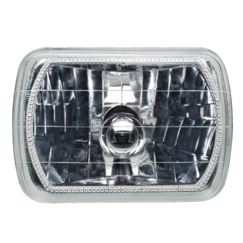 Oracle Pre-Installed Lights 7x6 IN. Sealed Beam - White Halo-Headlights-ORACLE Lighting-810030391890-