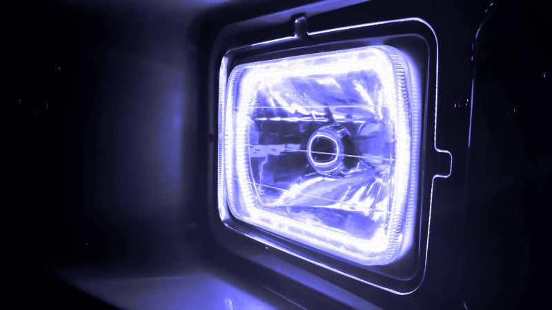 Oracle Pre-Installed Lights 7x6 IN. Sealed Beam - White Halo-Headlights-ORACLE Lighting-810030391890-