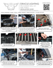 Load image into Gallery viewer, Oracle Pre-Runner Style LED Grille Kit for Jeep Wrangler JL - Red - Black Ops Auto Works