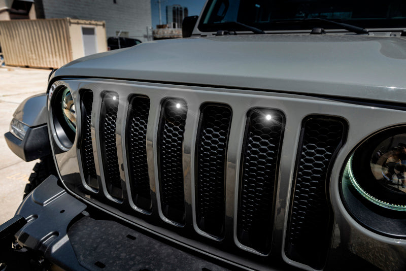 Oracle Pre-Runner Style LED Grille Kit for Jeep Wrangler JL - White - Black Ops Auto Works