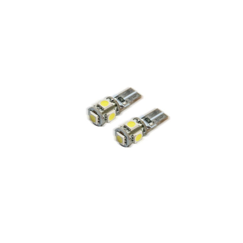 Oracle T10 5 LED 3 Chip SMD Bulbs (Pair) - Cool White - Black Ops Auto Works