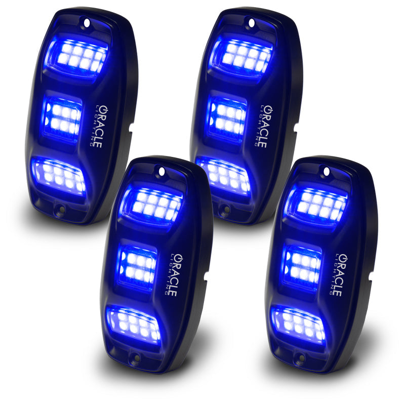 Oracle Underbody  RGB+W Wheel Well Rock Light Kit - 4 PCS - ColorSHIFT - Black Ops Auto Works