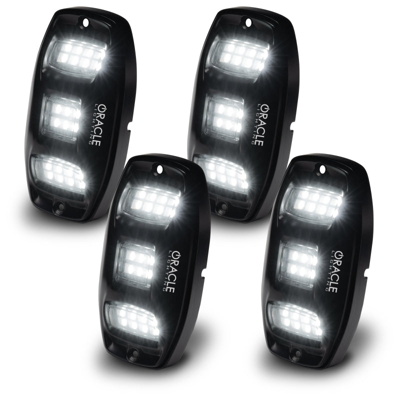 Oracle Underbody  RGB+W Wheel Well Rock Light Kit - 4 PCS - ColorSHIFT - Black Ops Auto Works