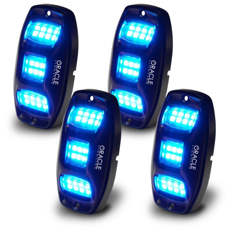 Oracle Underbody  RGB+W Wheel Well Rock Light Kit - 4 PCS - ColorSHIFT - Black Ops Auto Works
