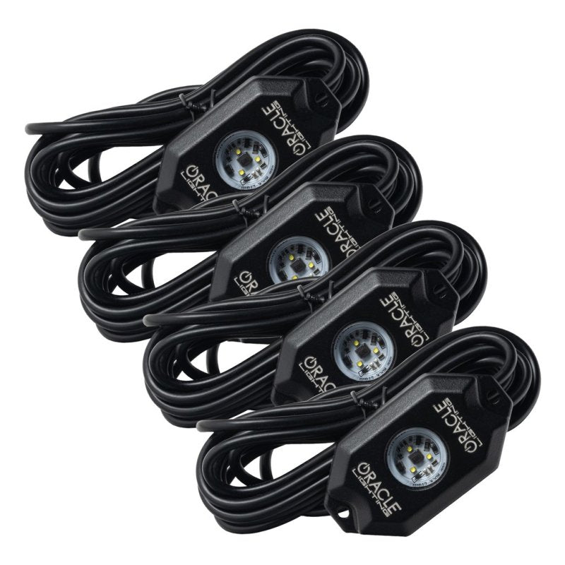 Oracle Underbody Wheel Well Rock Light Kit - White (4PCS) - 5000K - Black Ops Auto Works