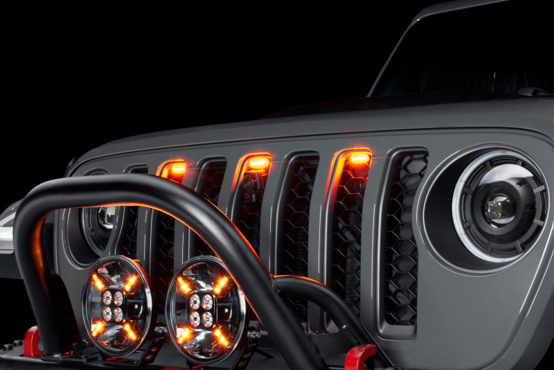 Oracle Universal Pre-Runner Style LED Grill Light Kit (New Style) - Amber w/Clear Lens - Black Ops Auto Works