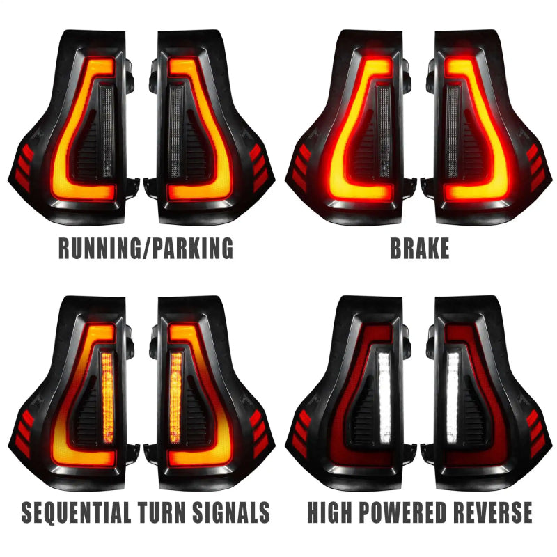 Lensless wrap-around tail light detail