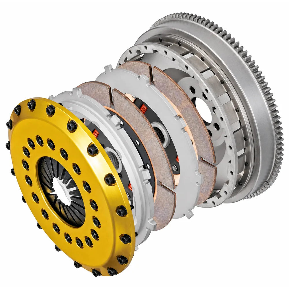 OS Giken BMW E46 M3 TR Series Twin Plate Clutch exploded view