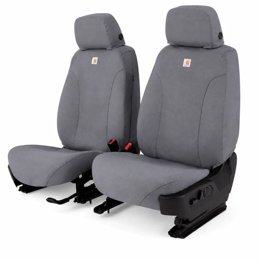 Covercraft SSC8497COGY Carhartt Super Dux SeatSaver gravel second row seat cover for 19-25 Ford F-250 F-350 F-450, hero shot