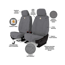 Load image into Gallery viewer, Covercraft Carhartt SeatSaver Tacoma 3-year warranty and classic Carhartt rivets feature callout
