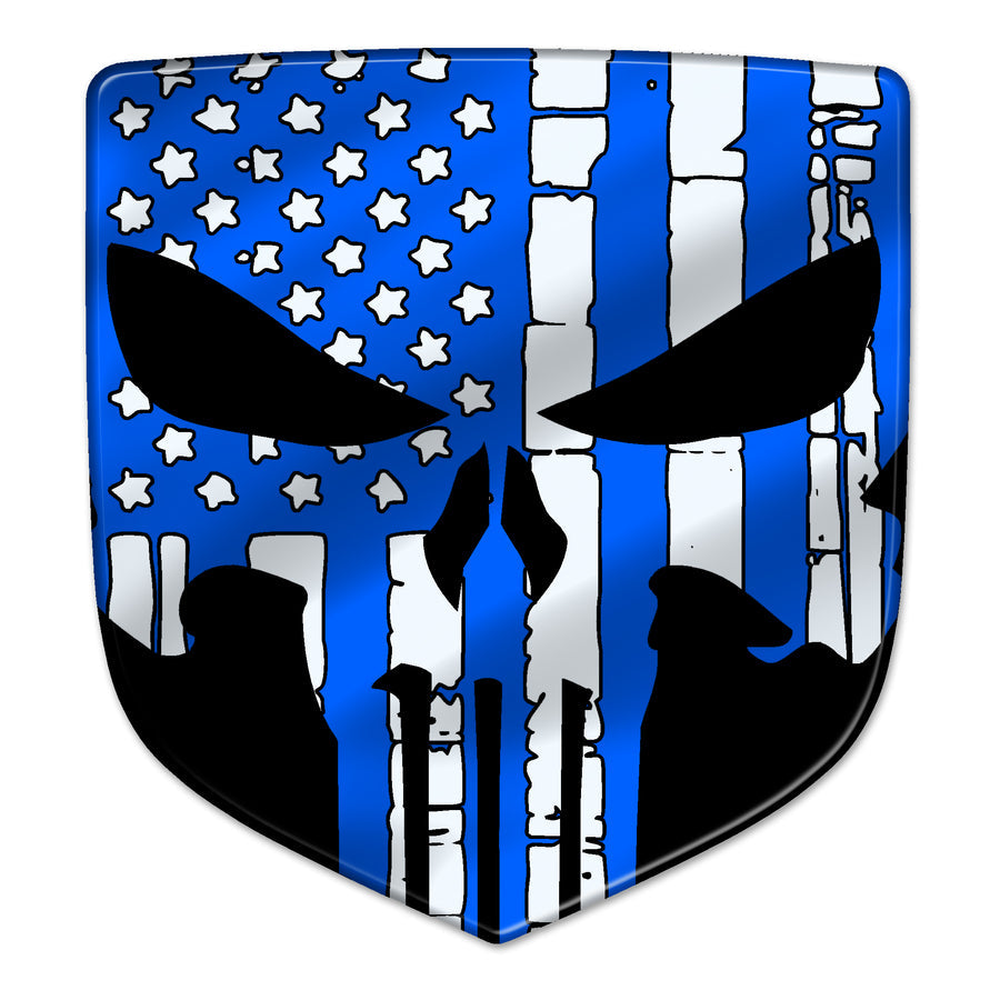 Patriot Punisher Ram Shield Badges - Black Ops Auto Works