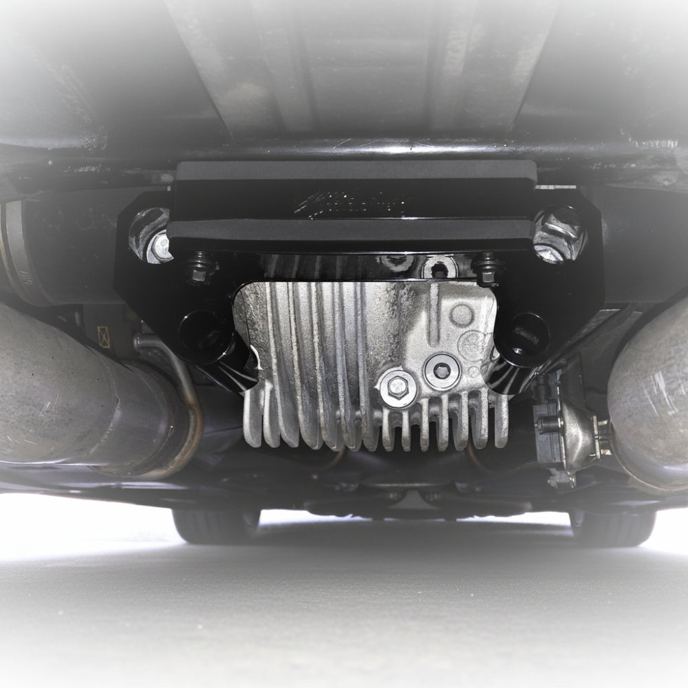 Per4mance Development P4D-PBB billet differential brace installed view