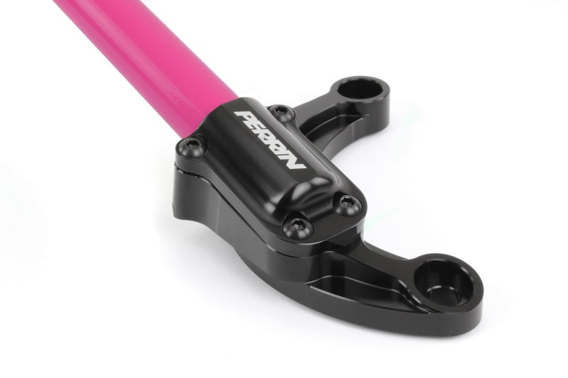 Perrin 02-07 Subaru Impreza (WRX/STi/RS/2.5i) / 04-08 Forester Front Strut Brace - Hyper Pink - Black Ops Auto Works