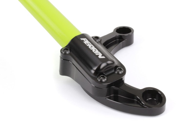 Perrin 02-07 Subaru Impreza (WRX/STi/RS/2.5i) / 04-08 Forester Front Strut Brace - Neon Yellow - Black Ops Auto Works