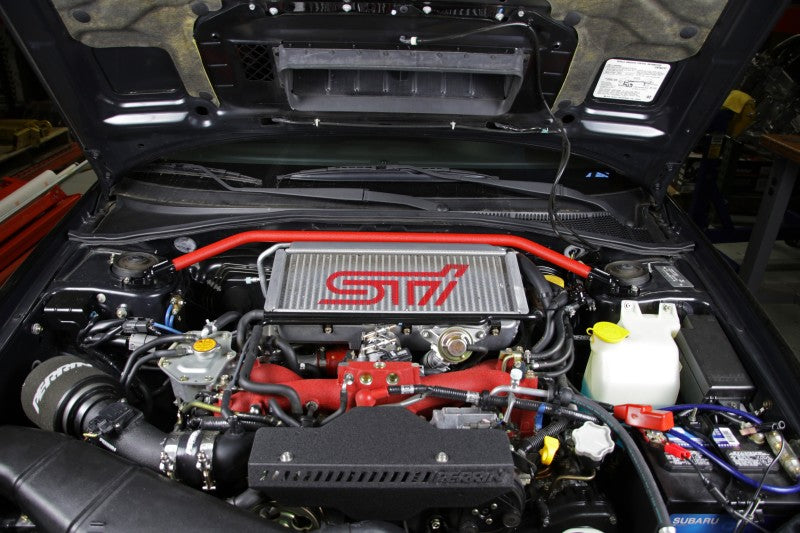 Perrin 02-07 Subaru Impreza (WRX/STi/RS/2.5i) / 04-08 Forester Front Strut Brace - Red - Black Ops Auto Works