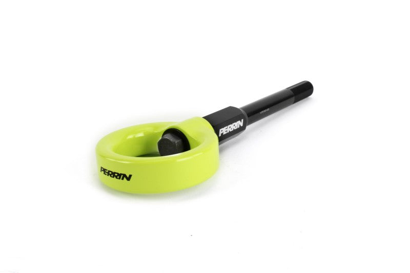 Perrin 02-07 Subaru WRX/STI Tow Hook Kit (Front) - Neon Yellow - Black Ops Auto Works