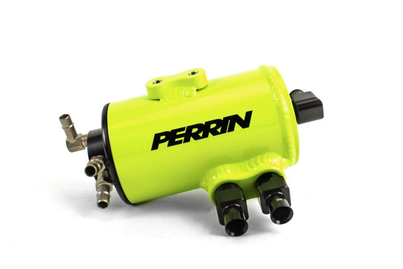 Perrin 02-14 Subaru WRX / 04-19 STI with FMIC Air Oil Separator - Neon Yellow - Black Ops Auto Works