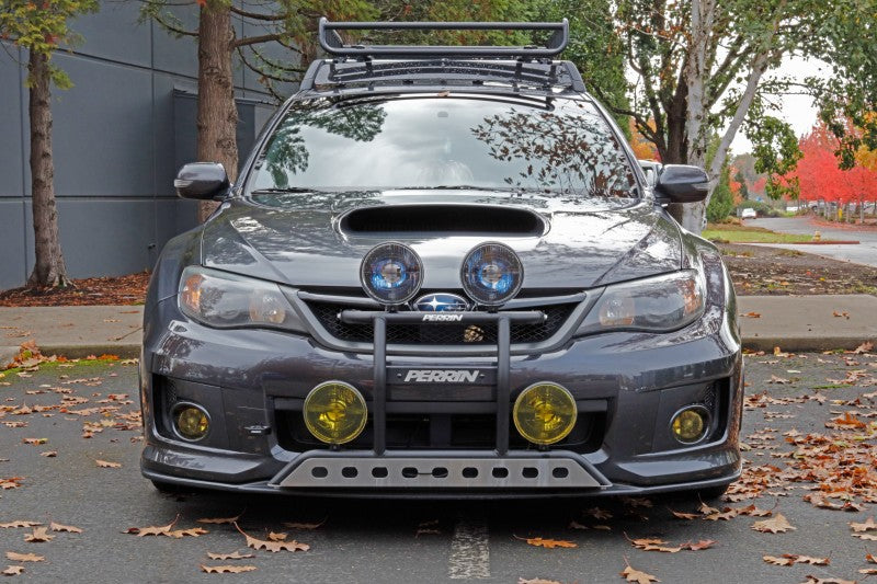 Perrin 08-14 Subaru WRX/STI Tow Hook Kit (Front) - Flat Black - Black Ops Auto Works
