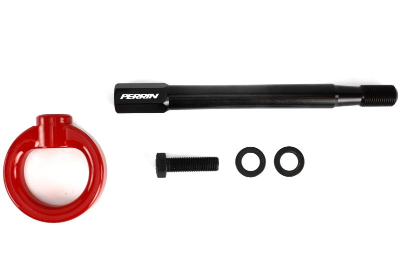 Perrin 08-14 Subaru WRX/STI Tow Hook Kit (Front) - Red - Black Ops Auto Works