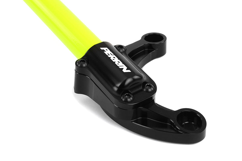 Perrin 08-16 WRX/STi Front Neon Yellow Strut Brace - Black Ops Auto Works