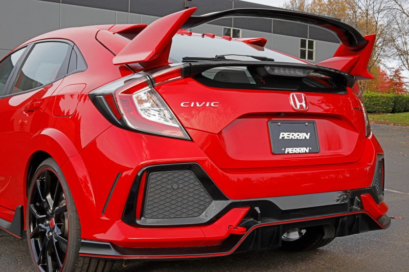 Perrin 10th Gen Civic SI/Type-R/Hatchback Tow Hook Kit (Rear) - Red - Black Ops Auto Works