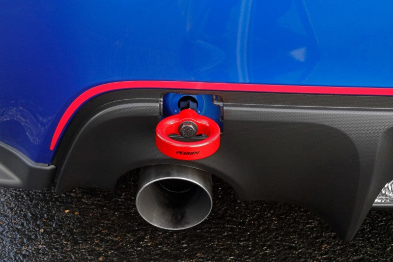 Perrin 13-20 & 2022 Subaru BRZ / 13-16 Scion FRS / 17-20 Toyota 86 Tow Hook Kit (Rear) - Red - Black Ops Auto Works