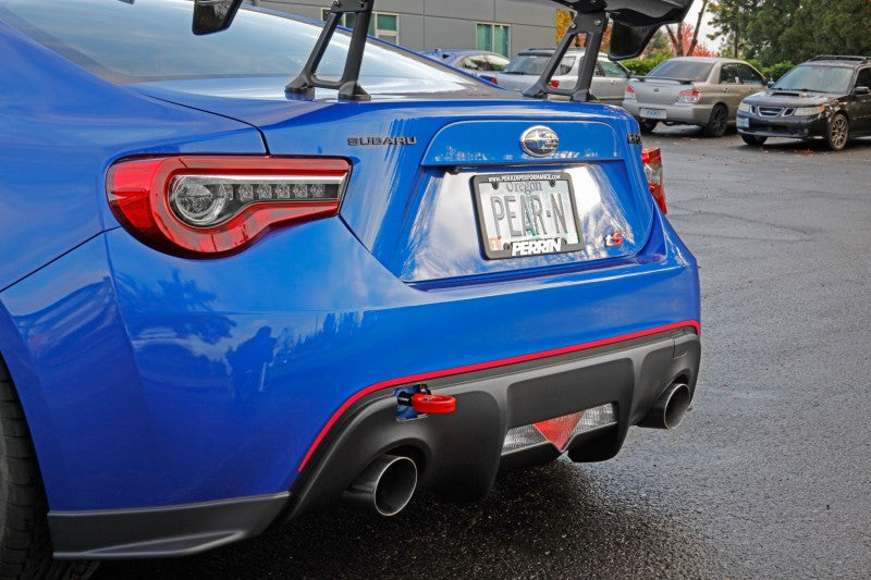 Perrin 13-20 & 2022 Subaru BRZ / 13-16 Scion FRS / 17-20 Toyota 86 Tow Hook Kit (Rear) - Red - Black Ops Auto Works