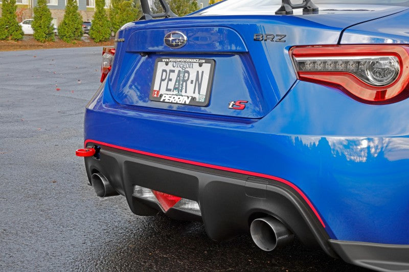 Perrin 13-20 & 2022 Subaru BRZ / 13-16 Scion FRS / 17-20 Toyota 86 Tow Hook Kit (Rear) - Red - Black Ops Auto Works