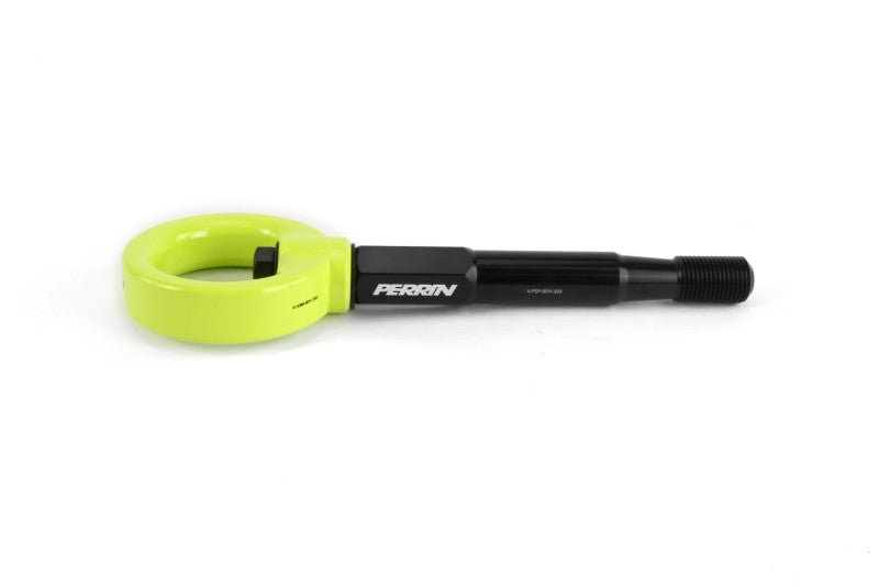 Perrin 15-17 Subaru WRX/STI Tow Hook Kit (Front) - Neon Yellow - Black Ops Auto Works